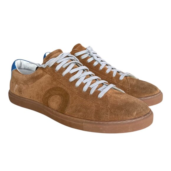 Oliver Cabell Low 1 Military Suede Sneakers Brown Size 11 Quiet Luxury Smart - Picture 1 of 13